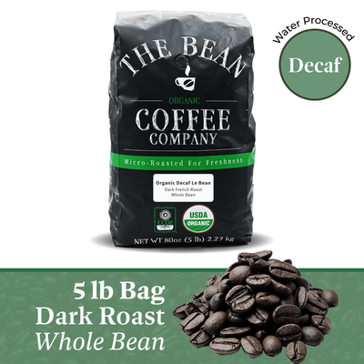 DECAF Organic Le Bean ~ Dark French Roast Coffee